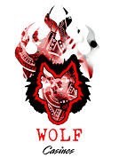 Wolf Casinos T-Shirt Design