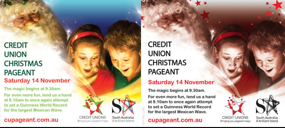 Credit Union Christmas Pageant Press Ads
